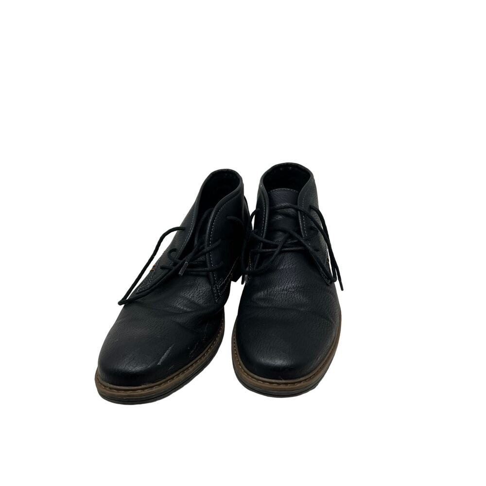 Restoration Gobi II Chukka Boots Black Leather/Canvas Men's 10.5